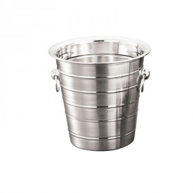 Ribbed Champagne Bucket With Ring Knob